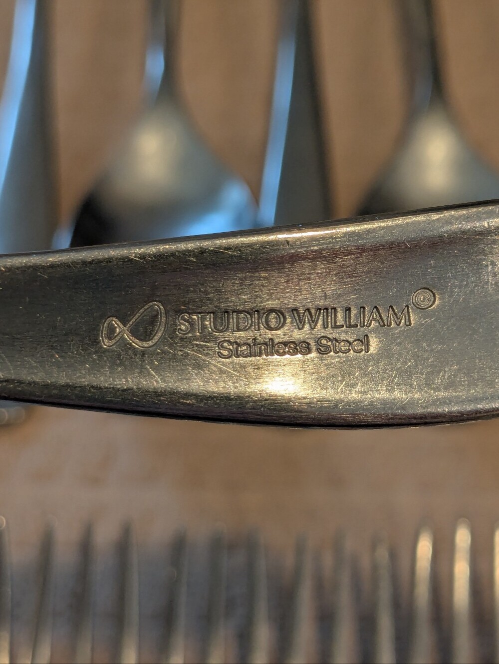 🍴 Studio William Home Larch Flatware Stainless Steel- USED - Picture 5 of 15
